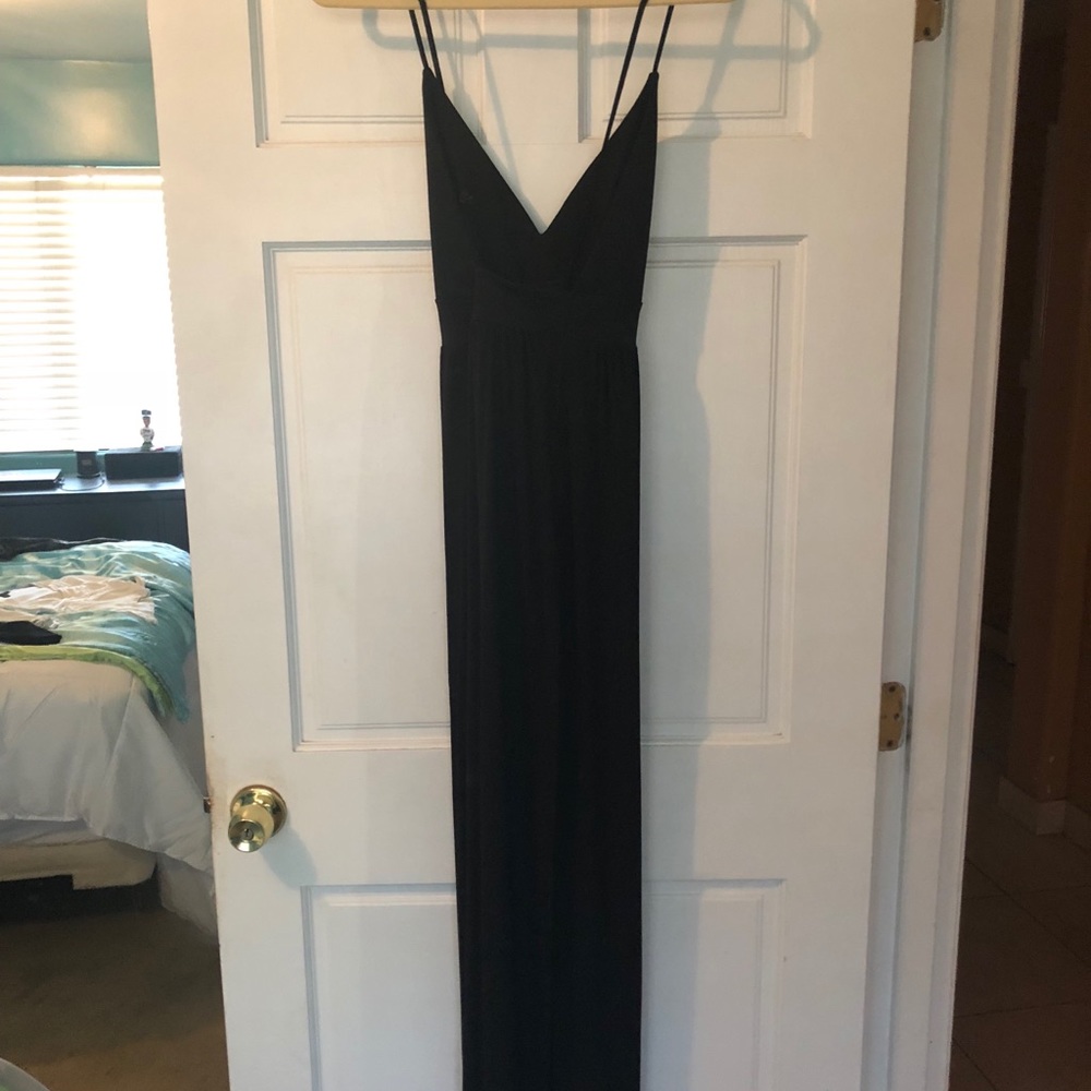 Black maxi dress